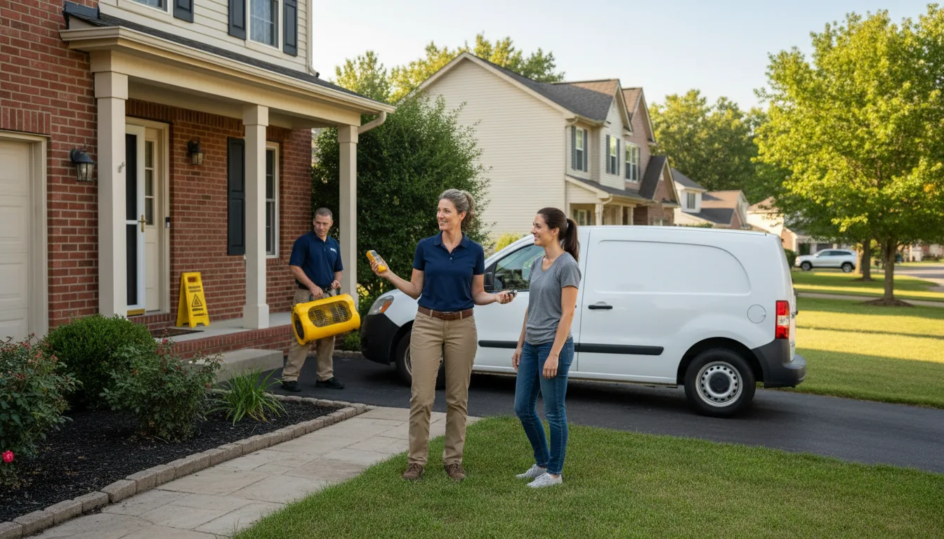 Residential water damage restoration in Lincoln, NE